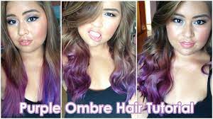 Having purple ombre hair might be the best way to describe a fairy. Purple Ombre Hair Tutorial Bella Rodriguez Youtube