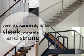 Wood and steel modern staircase. 10 Steel Staircase Designs Sleek Durable And Strong