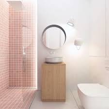 Weitere ideen zu fliesen flur, fliesen, fußböden. Contemporary Bath With Pink Tile Minimalistisch Badezimmer Von Herbeau Winckelmans Tiles Line Art Vanities Houzz