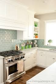 Love The Backsplash K White Kitchen With Teal Backsplash Love This Color And Would Carry It Into The Other Kitchen Remodel Kitchen Design Home Kitchens