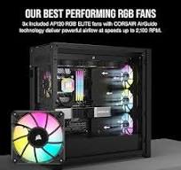 Amazon.com: Corsair 5000D RGB Mid-Tower Case - 3X AF120 RGB Fans - Lighting  Node PRO - High-Airflow Design - RapidRoute Cable Management - Black : ...