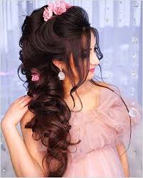 Who Does Not Need To Wear The Right Hairstyles For Prom It May Be Hard For You To Select The Bridal Hair Updo Indian Wedding Hairstyles Engagement Hairstyles