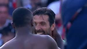 Borussia moenchengladbach's hopes of bagging a champions league berth have. Video Buffon Exchanges Shirts With Marcus Thuram Years After Playing With His Dad Eurosport