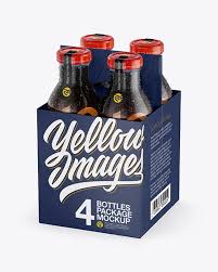 4 Bottles W Condensation Pack Mockup Half Side View High Angle View In Bottle Mockups On Yellow Images Object Mockups Free Psd Mockups Templates Mockup Free Psd Bottle Mockup