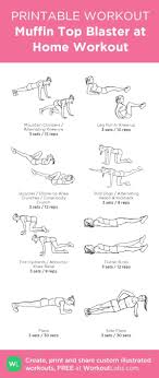 Muffin Top Blaster At Home Workout My Custom Workout Created At Workoutlabs Com Click Through To Downlo At Home Workouts Printable Workouts Workout Routine
