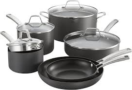 Simply calphalon nonstick 10 piece set review : Calphalon Classic Hard Anodized Aluminum Nonstick Cookware Set With Straining Lids 10 Piece New Open Box Walmart Canada