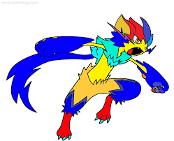 Learned when a pokémon reaches a certain level. Zeraora Pokemon Coloring Pages By Milesninja1290 On Deviantart