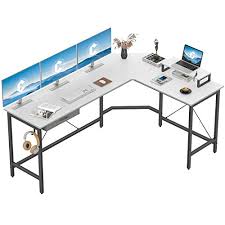 They also vastly improve the way in which you can get your desk put together. Cubicubi L Shaped Desk Computer Corner Desk Home Office Gaming Table Sturdy Writing Workstation With Small Table Space Saving Easy To Assemble Pricepulse