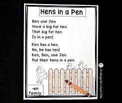 Cvc Word Family Phonics Poems Cvc Words Word Families Cvc Word Families