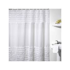 Creative Bath Ruffles Fabric Shower Curtain Ruffle Shower Curtains White Ruffle Shower Curtain Fabric Shower Curtains