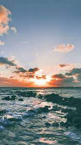 Nature Ocean Sunset Landscape Iphone 6 Wallpaper Download Iphone Wallpapers Ipad Wallpapers One Stop Down Summer Wallpaper Retina Wallpaper Sunset Wallpaper