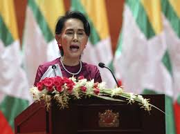 Aung san suu kyi, human rights activist and opposition leader whose party, the national league for democracy, came to power in myanmar after the 2015 elections. Reactions To Myanmar Leader Aung San Suu Kyi S Speech