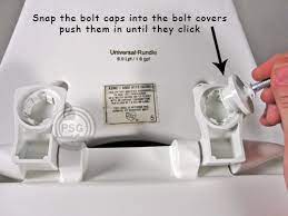 Put bolt head into the hinge until you hear a click. How To Install Easy Clean Toilet Seats
