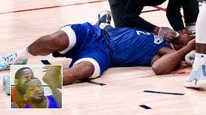 Leonard suffered a knee injury during game 4 against the utah jazz, and proceeded to miss games 5 and 6 due to what the clippers called a knee it is unclear just how serious this injury is, though, as a new report has surfaced that says leonard is dealing with an acl injury and that he could be out. It Didn T Look Good Nba Star Floored With Blood Gushing From Mouth In Horror Injury After Taking Elbow To Face In Game Video Rt Sport News