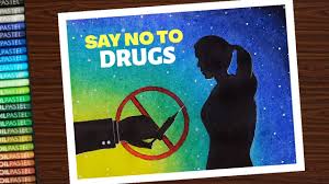 Dont do drugs or else you'll go crazy and pass away earlier. Say No To Drugs And Yes To Life Drawing Step By Step International Day Against Anti Drug Abuse Youtube