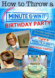Minute to win it is an american prime time game show that ran on nbc from march 14, 2010 to september 7, 2011, being hosted by guy fieri. Minute To Win It Birthday Party Momof6