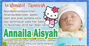 Kartu Ucapan Selapanan Bayi Yang Bisa Di Edit Berbagi Info Kartu