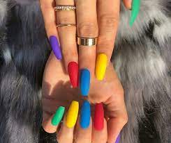 Vaveah 4.0 out of 5 stars 1,081 ratings Coffin Rainbow Color Nails Novocom Top