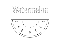 I love to make coloring pages and that is the reason we have simple coloring. Watermelon Coloring Pages Preschoolers Coloring Pages To Print Coloring Pages Free Coloring Pages