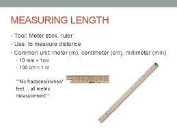Stick or inches the si base unit for length is the metre. Measurement In Science 7 Th Grade Science 2011