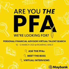 The average yearly wage for personal financial advisors was $143,617 in 2016. Careersense Help Maybank Pfa Journey Facebook