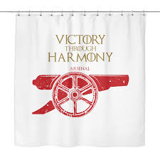 Arsenal football club logo wallpaper res: Porcupus Game Of Thrones House Arsenal Shower Curtain Porcupus