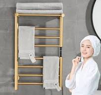 Amazon.com: EWDPHW Gold Heated Towel Warmer Rack, Electric ...