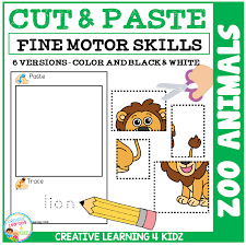 Maybe you would like to learn more about one of these? Cut And Paste Fine Motor Skills Puzzle Worksheets Zoo Animals Digital Download