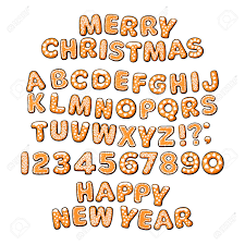 Learn russian letters with audio. Gingerbread Cookies Alphabet Merry Christmas And Happy New Year Royalty Free Cliparts Vectors And Stock Illustration Image 127669894