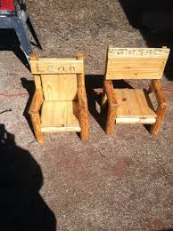 Rustic Log Children S Chair From Reclaimed Wood Childrens Chairs Diy Kids Furniture Kids Chairs