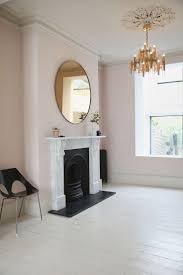 Victorian Living Room Farrow Ball Calamine Walls Scolari Light Harry Bertoia Chair Rose Gold Mirror C Victorian Living Room Pink Living Room Room Colors