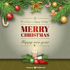 Christmas tree vector by vectorportal.com 0 Elegant Merry Christmas Card Free Vector Free Vectors Ui Download