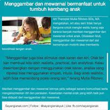 Calakan edunizer 5 months ago. Ini Nih Manfaat Menggambar Bagi Anak Sayangianak
