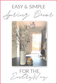 Round Entry Table Decor For Spring Sprinkled Nest Interiors Entry Table Decor Round Entry Table Entry Table