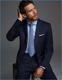 Simple Dapper Combo With A Navy Suit Light Blue Shirt Light Blue Silk Tie White Pocket Square Suit Mens Winter Fashion Suits Men Business Mens Fashion Casual