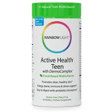 Rainbow Light Active Health Teen With Dermacomplex Multivitamin