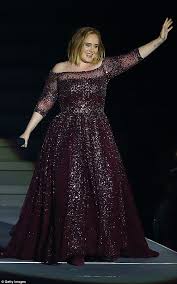 Adele S Only Concert Dress Has 10 000 Swarovski Crystals Adele Dress Dresses Evening Dresses Plus Size