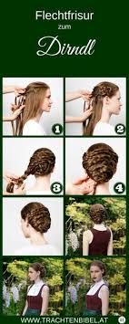 Mit einem tiefen seitenteil nehmen sie eine haarpartie an der rückseite der krone und kämmen sie das haar sanft zurück, um volumen zu schaffen. Geflochtene Dirndlfrisur Wasserfall Trachtenbibel