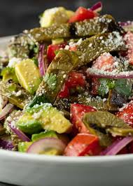 These 19 salads all contain more calories and sodium than that. Grilled Cactus Salad Ensalada De Nopales Asados Kevin Is Cooking