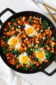 Drain, then proceed as in your recipe, but shorten oven time to 30 minutes. Sweet Potato Breakfast Hash Downshiftology