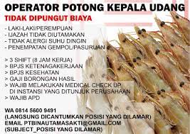 Entdecke rezepte, einrichtungsideen, stilinterpretationen und andere ideen zum ausprobieren. Loker Pabrik Udang Pasuruan Proses Pengolahan Udang Youtube Lowongan Kerja Pabrik Di Pasuruan Normhutiq