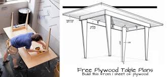 Thanks go to reality survival & preppers for the base design of this table. Plywood Table Plans Woodwork City Free Woodworking Plans