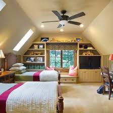Kid Bedroom Over Garage Design Ideas Pictures Remodel And Decor Bonus Room Design Remodel Bedroom Attic Bedroom Designs