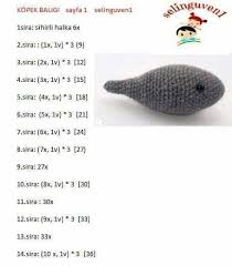 Ucretsiz Tarifler Adli Kullanicinin Amigurumi Kopek Baligi Panosundaki Pin Amigurumi Kopek Bebek