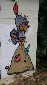 Gouzou Chevalier Du Coeur Jace Emm Duch Art De Rue Dessin Kawaii Street Art