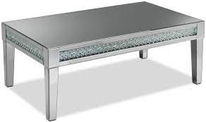 This coffee table consists of a tabletop of 10mm thick glass, which sits atop a base of gently curving steel rods base: Aria Coffee Table Mirrored Glass Leon S