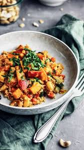 Sweet Potato Ragout With Bulgur Cashews Recipe Ragout Bulgur Recipes