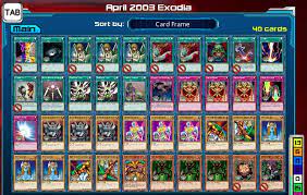 Exodia (エクゾディア, ekuzodia) is an archetype of dark spellcaster monsters, with its first member released in legend of blue eyes white dragon and its first support released in millennium box gold edition. Fun With Yu Gi Oh April 2003 Format Deck Exodia