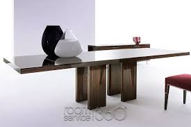 Air Extension Dining Table In Glossy Ebony Finish By Costantini Pietro Dining Table Luxury Dining Tables Extension Dining Table