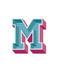 Online m letter logo design for sale. Letter M Decorative Alphabet Lettering 3d Ipad Case Skin By Bannertshirts Redbubble